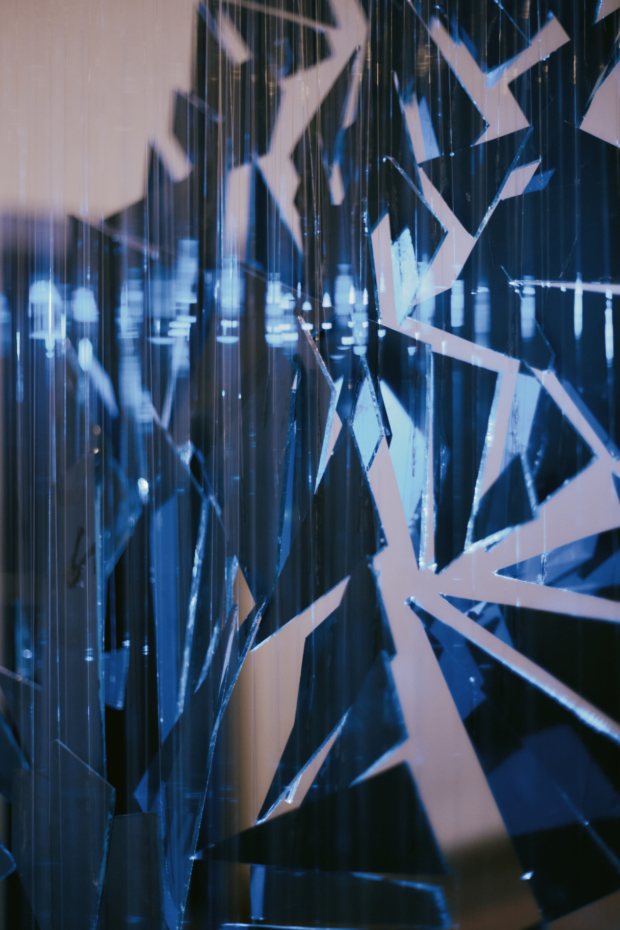 Tuchinstallation „Spannung im Raum“, 2022